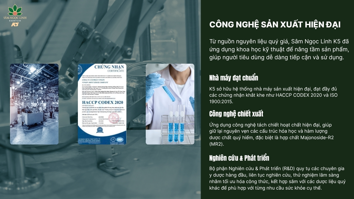 Công nghệ sản xuất hiện đại - Nâng tầm dược liệu Quốc bảo.