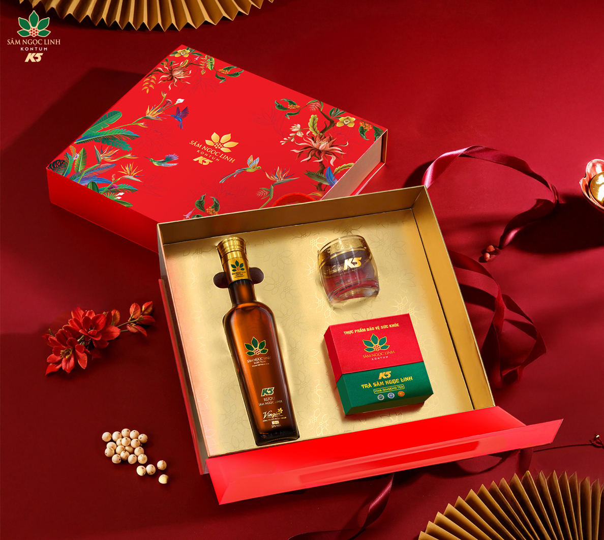 Hộp quà Tết Trường Xuân – Sức khỏe bền lâu, xuân mãi xanh.