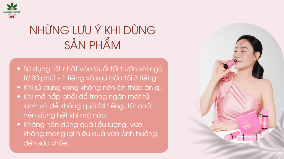 Những lưu ý khi sử dụng sản phẩm để đảm bảo hiệu quả và bảo vệ sức khỏe.