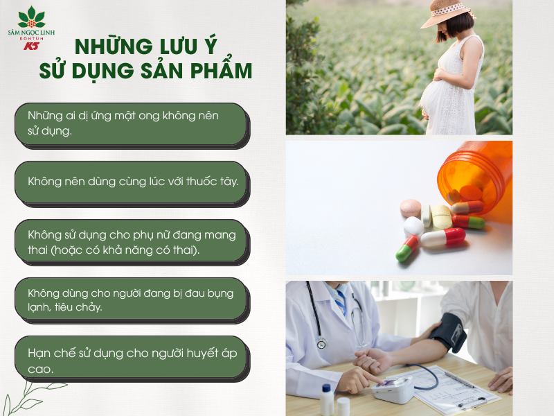 Một số lưu ý quan trọng khi dùng sản phẩm để bảo vệ sức khỏe.