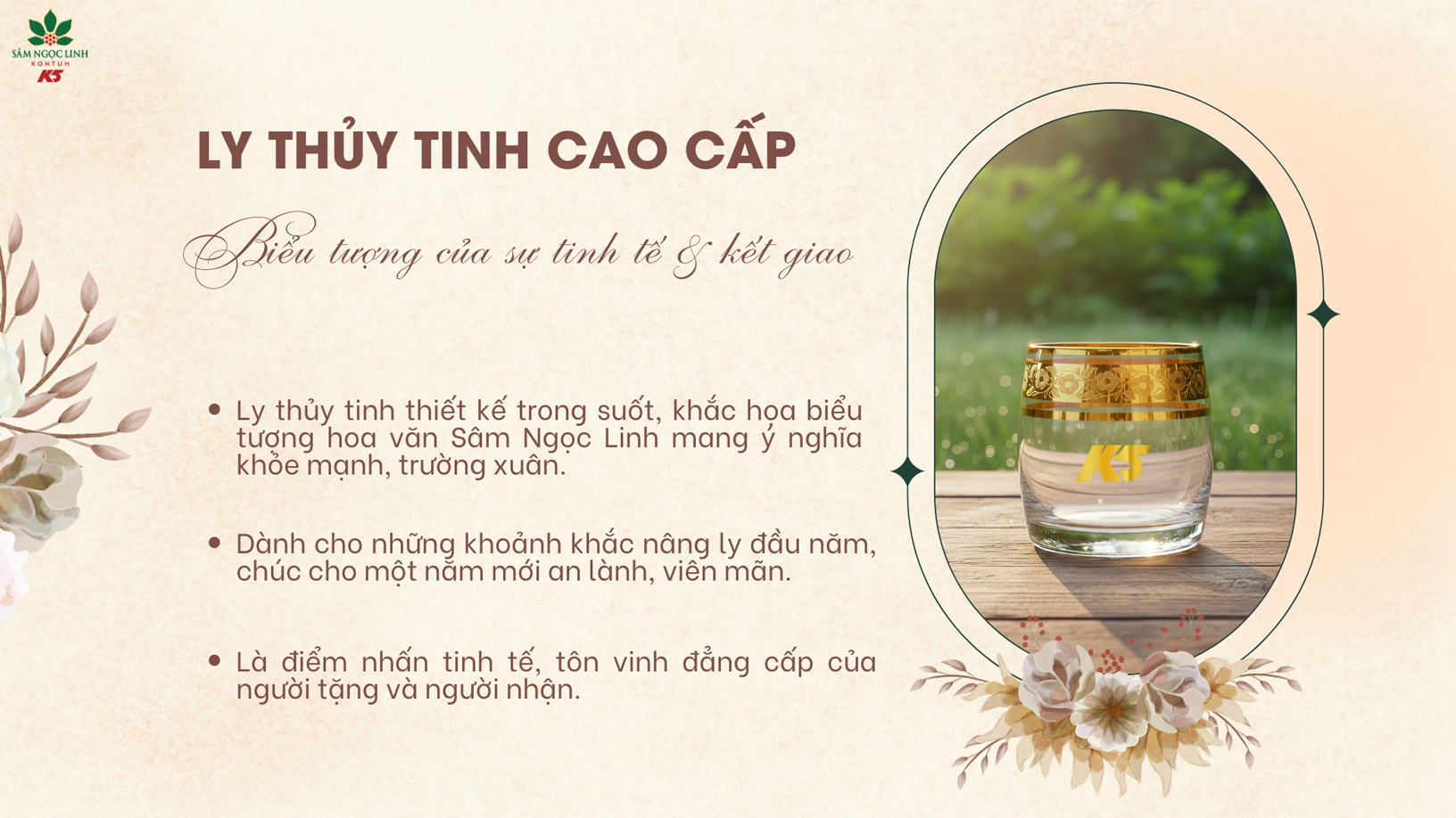 Ly thủy tinh cao cấp – Biểu tượng của sự tinh tế & kết giao.