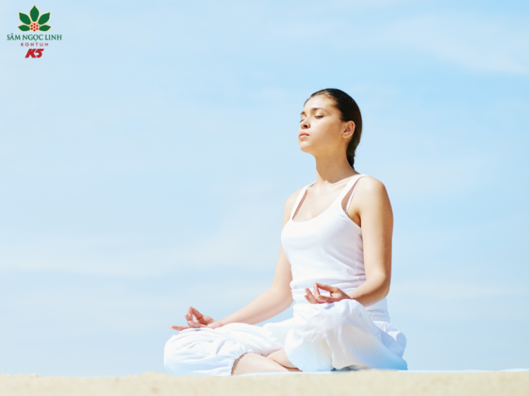 Hít thở sâu giúp giải tỏa căng thẳng.