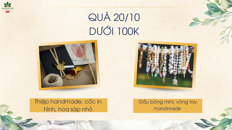 Quà 20/10 dưới 100K.