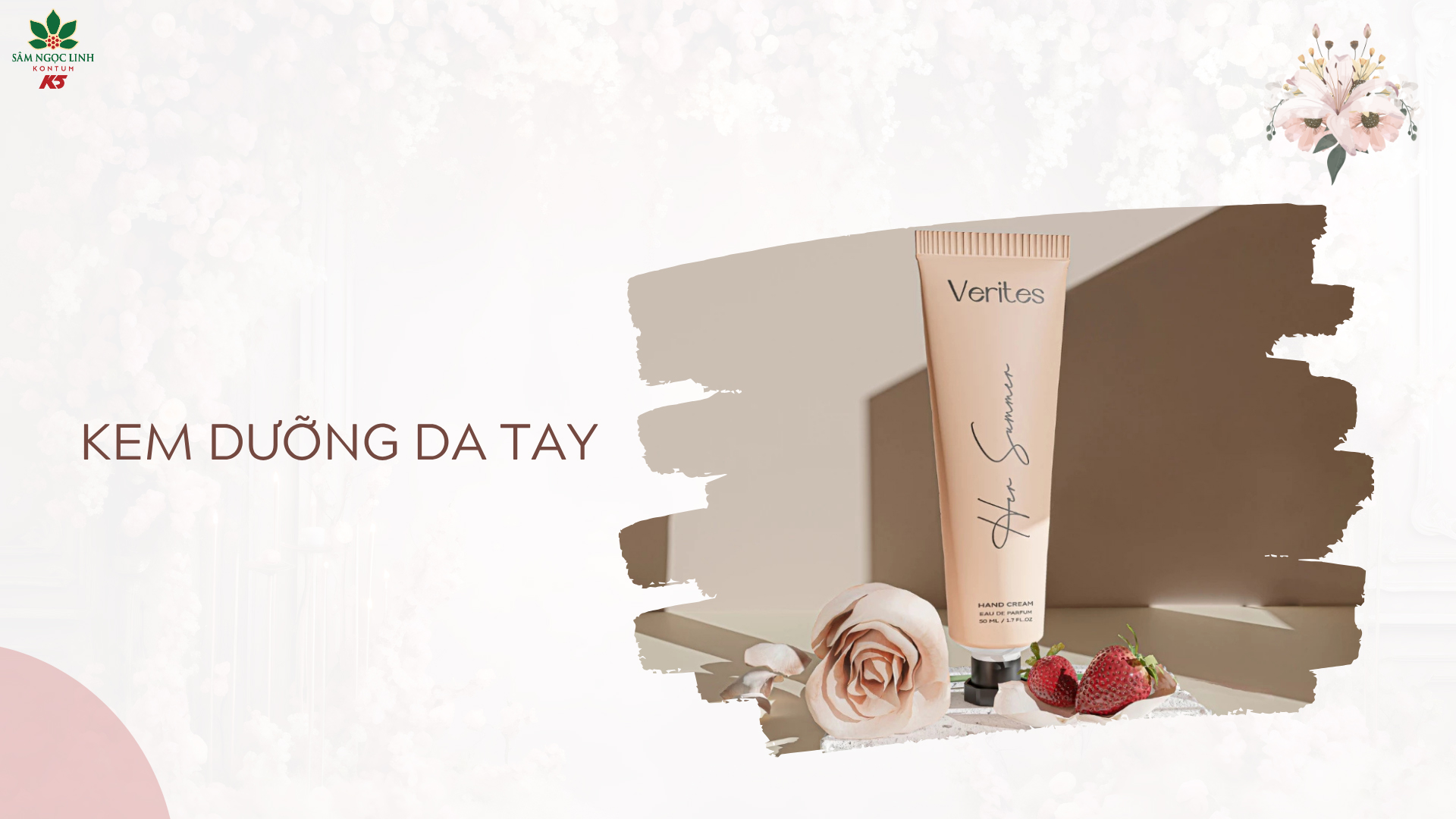 Kem dưỡng da tay - Giữ đôi tay của cô luôn mềm mại, mịn màng.