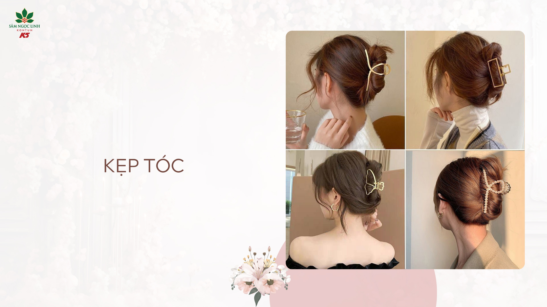 Kẹp tóc sang trọng - Tạo điểm nhấn và giúp cô giáo thêm tự tin.