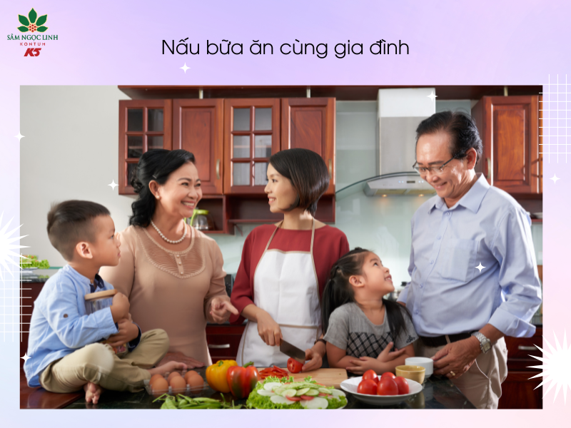 Một bữa ăn ấm cúng là món quà mà Cha sẽ rất hạnh phúc.