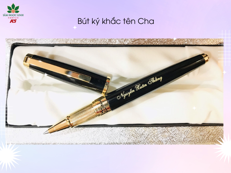 Bút ký khắc tên Cha sẽ là món quà độc đáo và ý nghĩa.