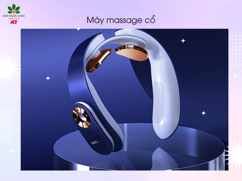 Máy massage cổ sẽ giúp Cha thư giãn, giảm đau cổ vai gáy.