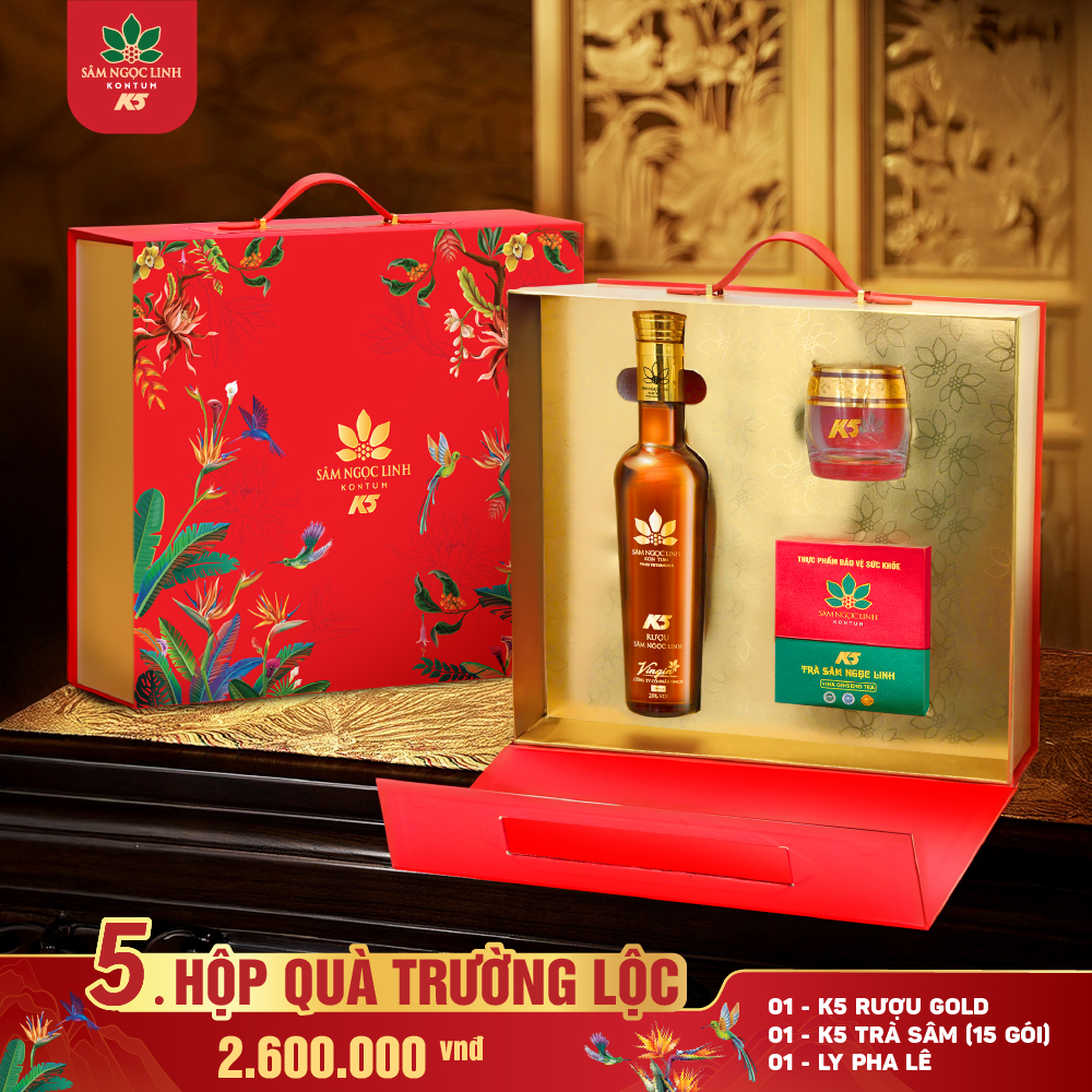 Hộp quà Tết Trường Lộc 2026 của K5.