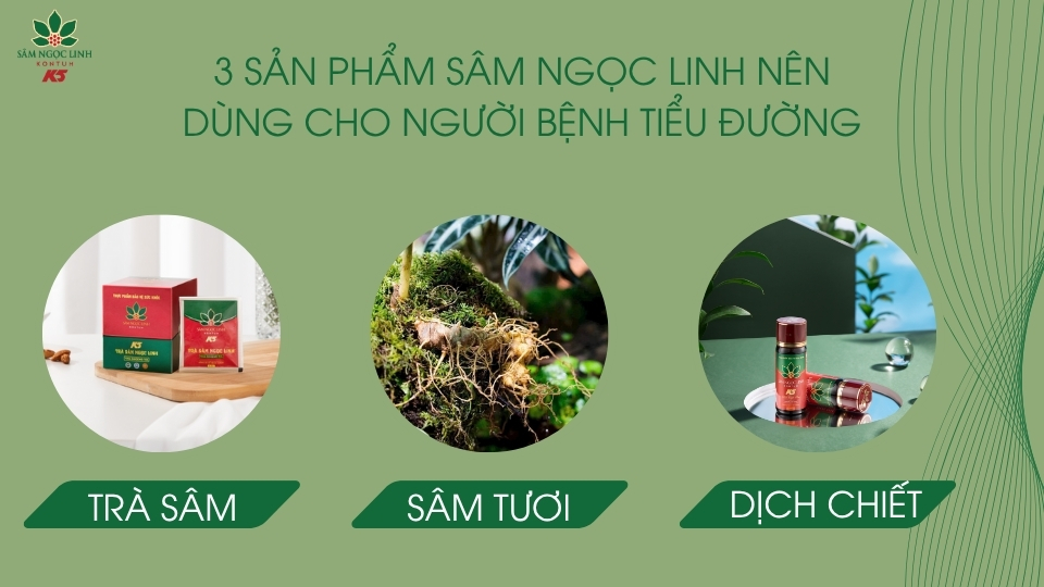 Gợi ý 3 sản phẩm sâm Ngọc Linh mà người bệnh cần.