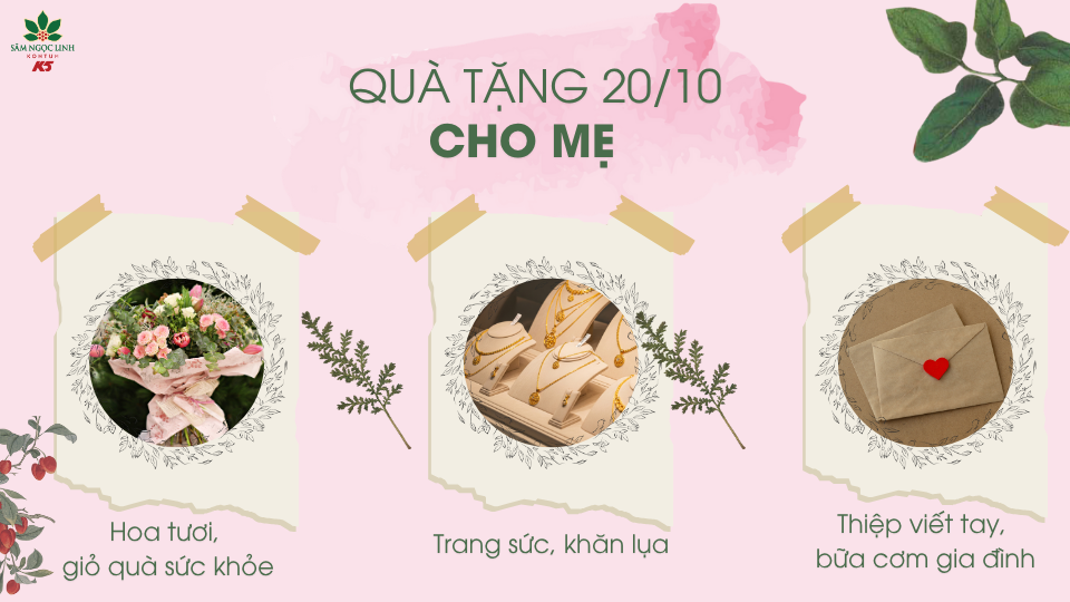 Quà tặng 20/10 dành cho mẹ ý nghĩa và thiết thực.