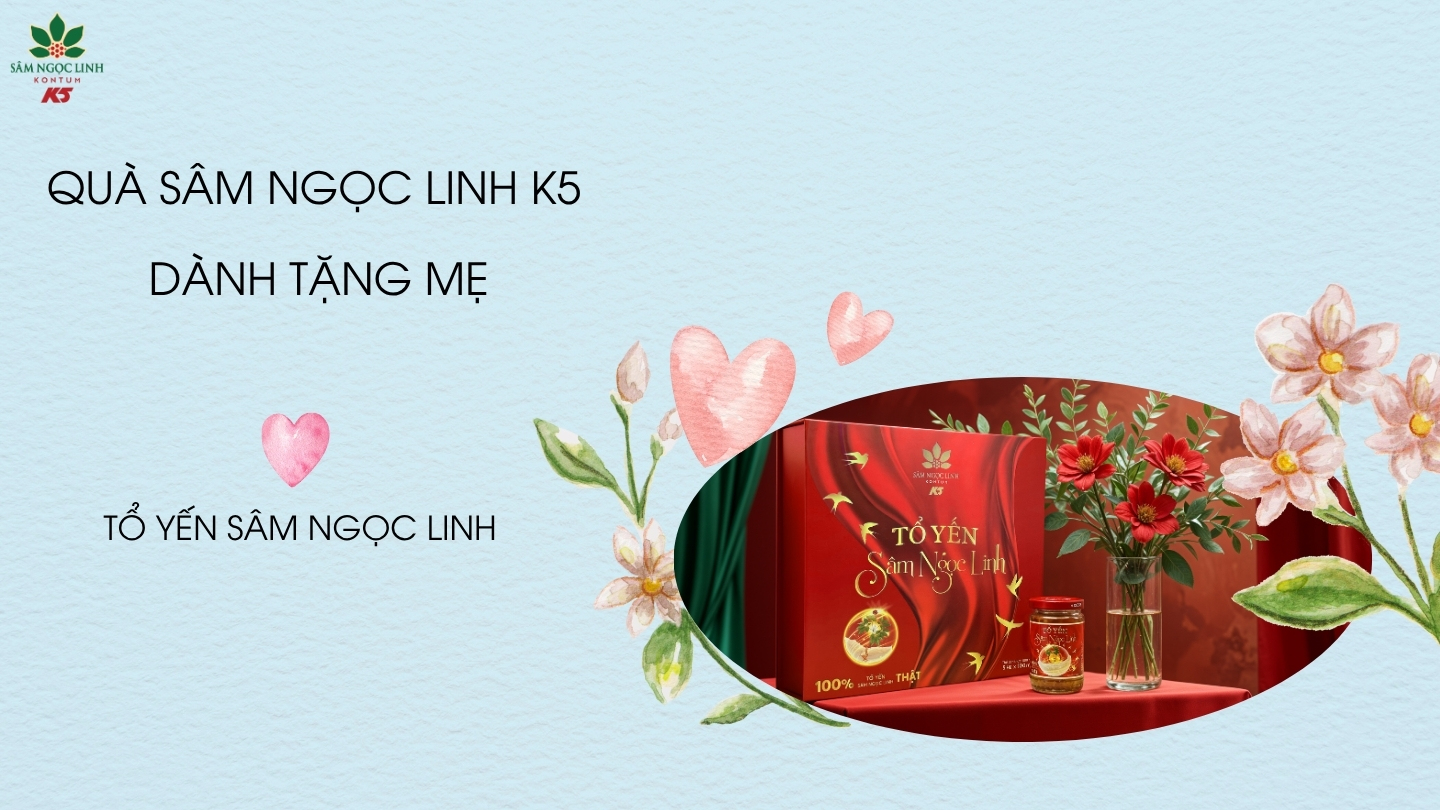 Tổ Yến Sâm Ngọc Linh giúp mẹ bồi bổ và trẻ hóa cơ thể.