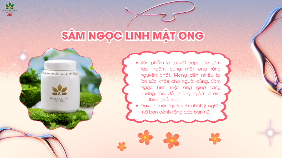 Sâm Ngọc Linh mật ong giúp bồi bổ cơ thể và tăng cường năng lượng hiệu quả.