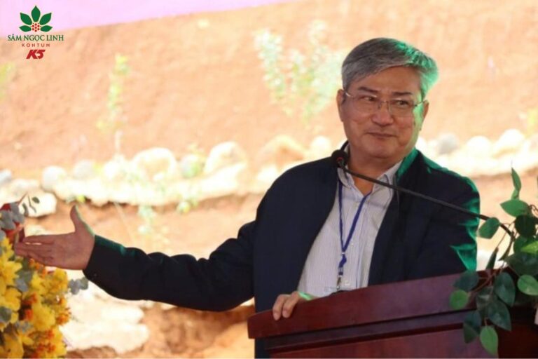 Giáo sư Trần Công Luận phát biểu tại Hội thảo.