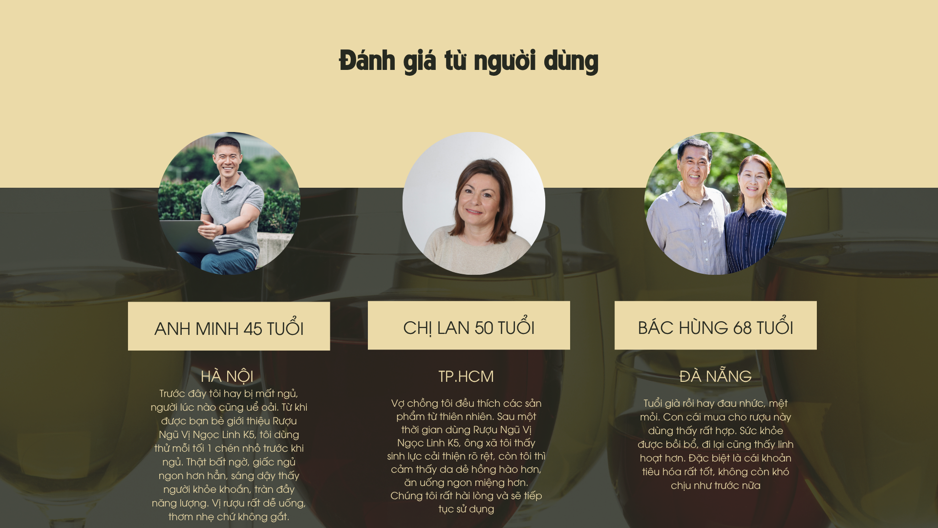Phản hồi của khách hàng về rượu Ngũ Vị K5